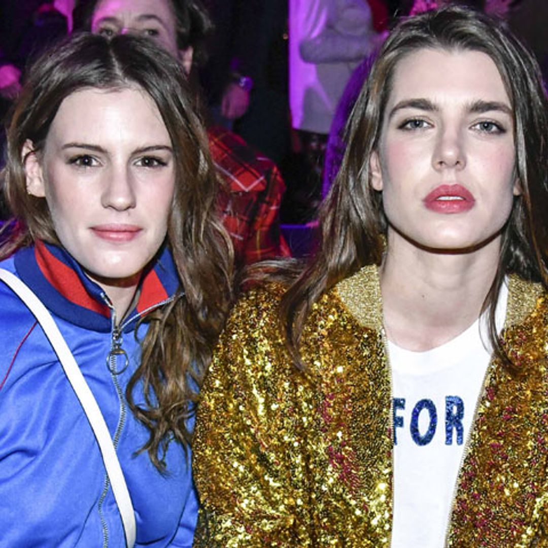 Carlota Casiraghi viste de oro la Semana de la Moda de Milán