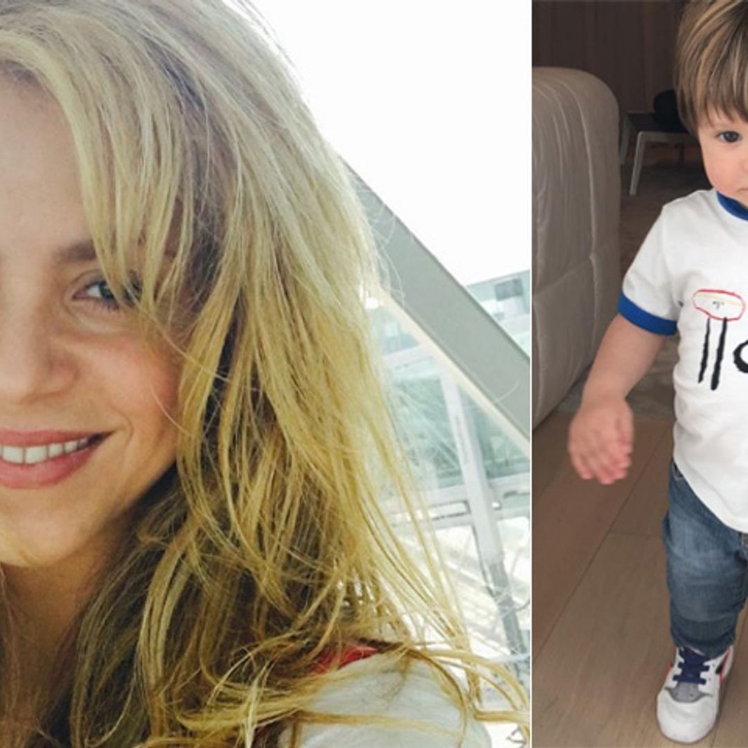 Shakira presume de su hijo Sasha, un 'pequeño deportista'  con madera de estrella