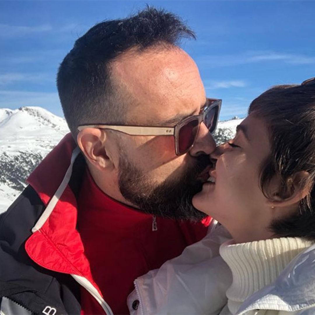 ¡Besos y esquí! Laura Escanes y Risto Mejide derrochan amor en la nieve