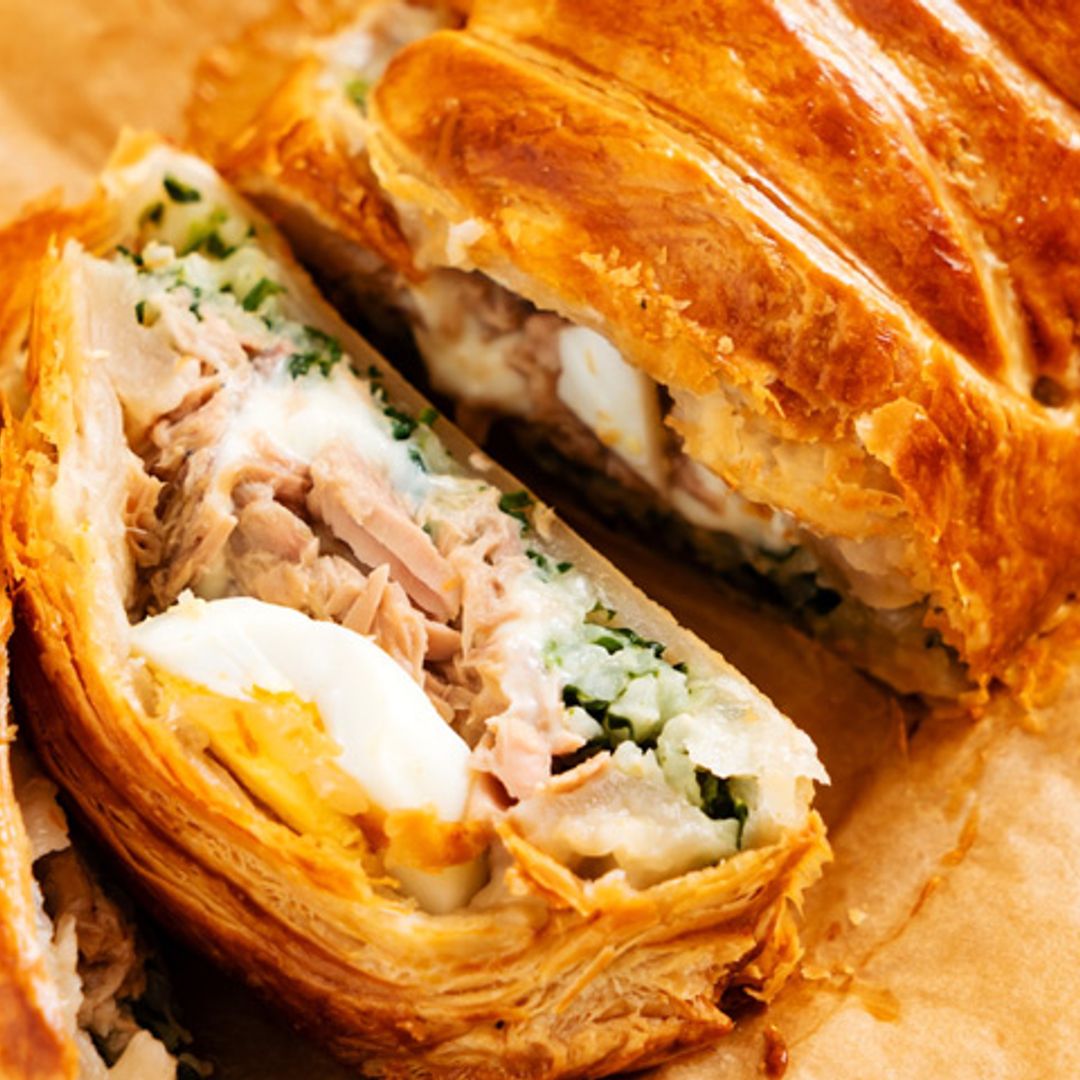 Pastel de atún y huevos