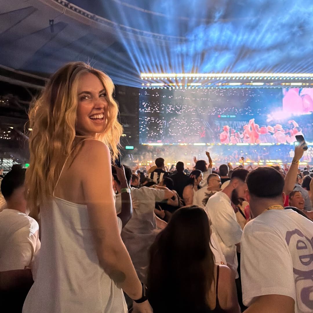 Chiara Ferragni en el concierto de Bad Bunny, Madrid
