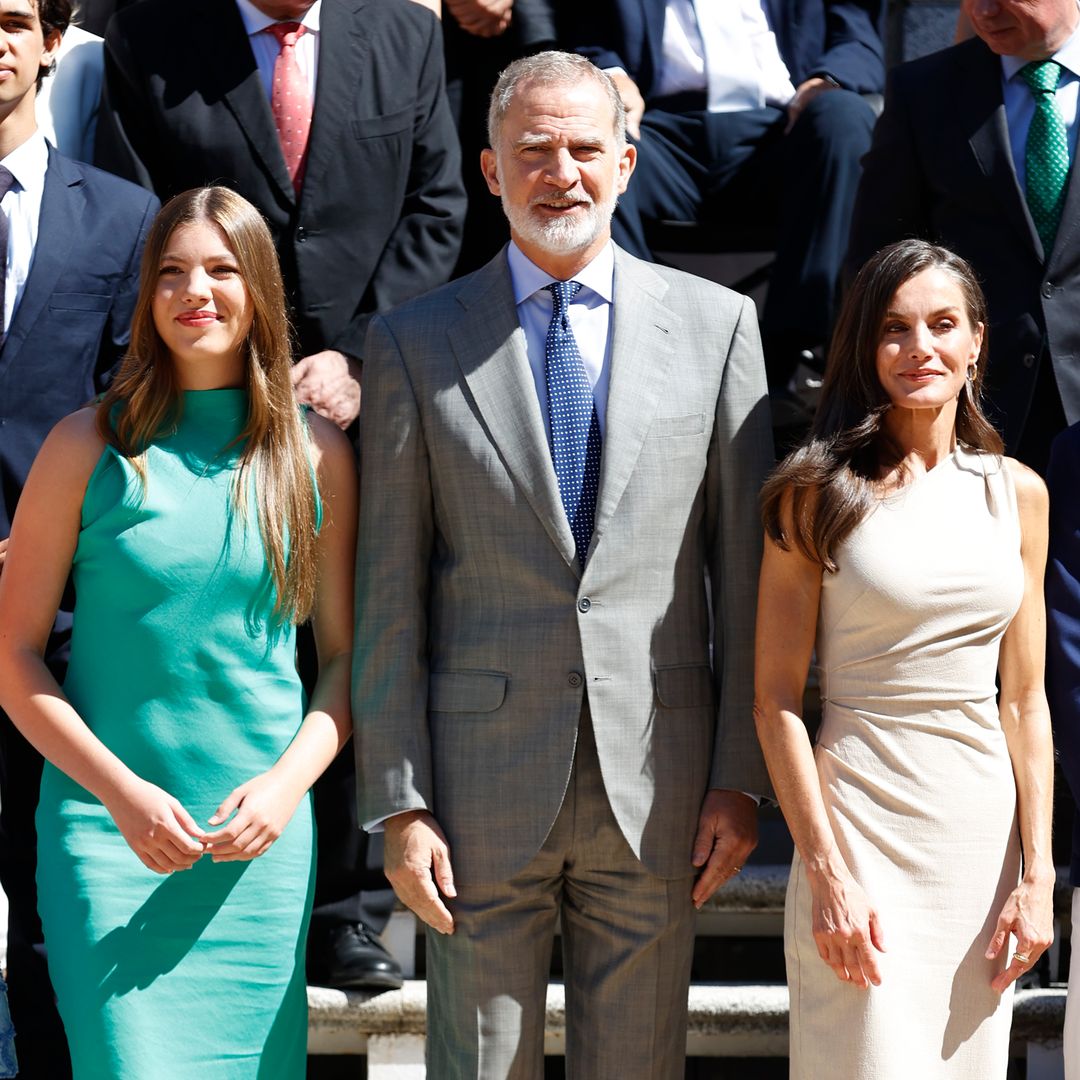La infanta Sofía reaparece por sorpresa junto a los reyes Felipe y Letizia rodeada de sus compañeros de colegio