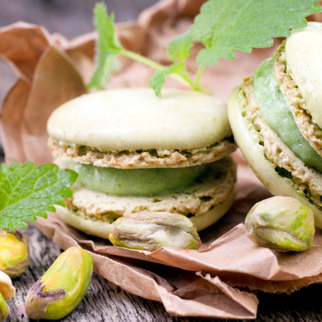 Macarons de pistacho