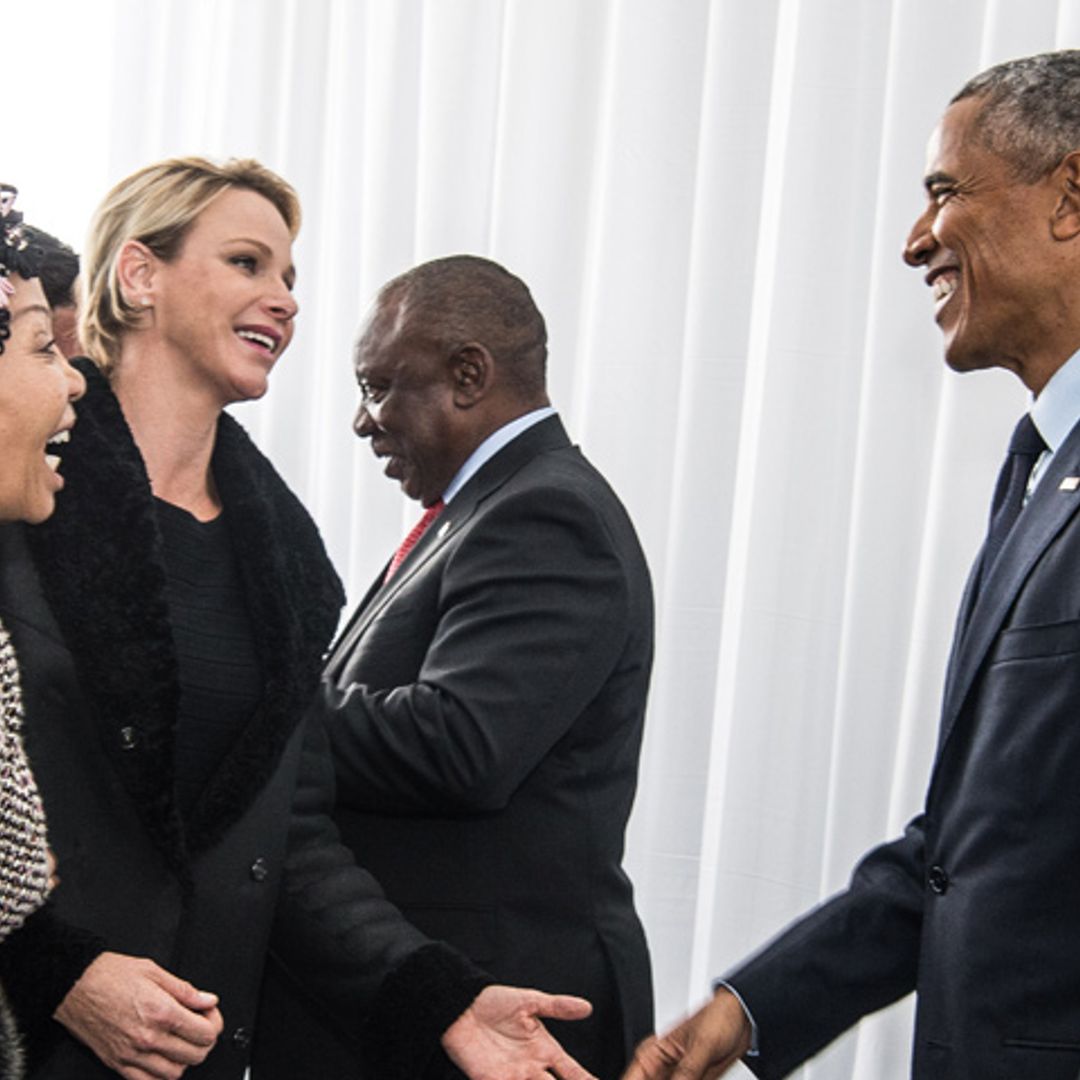 Así ha sido el encuentro entre Charlene de Mónaco y Barack Obama