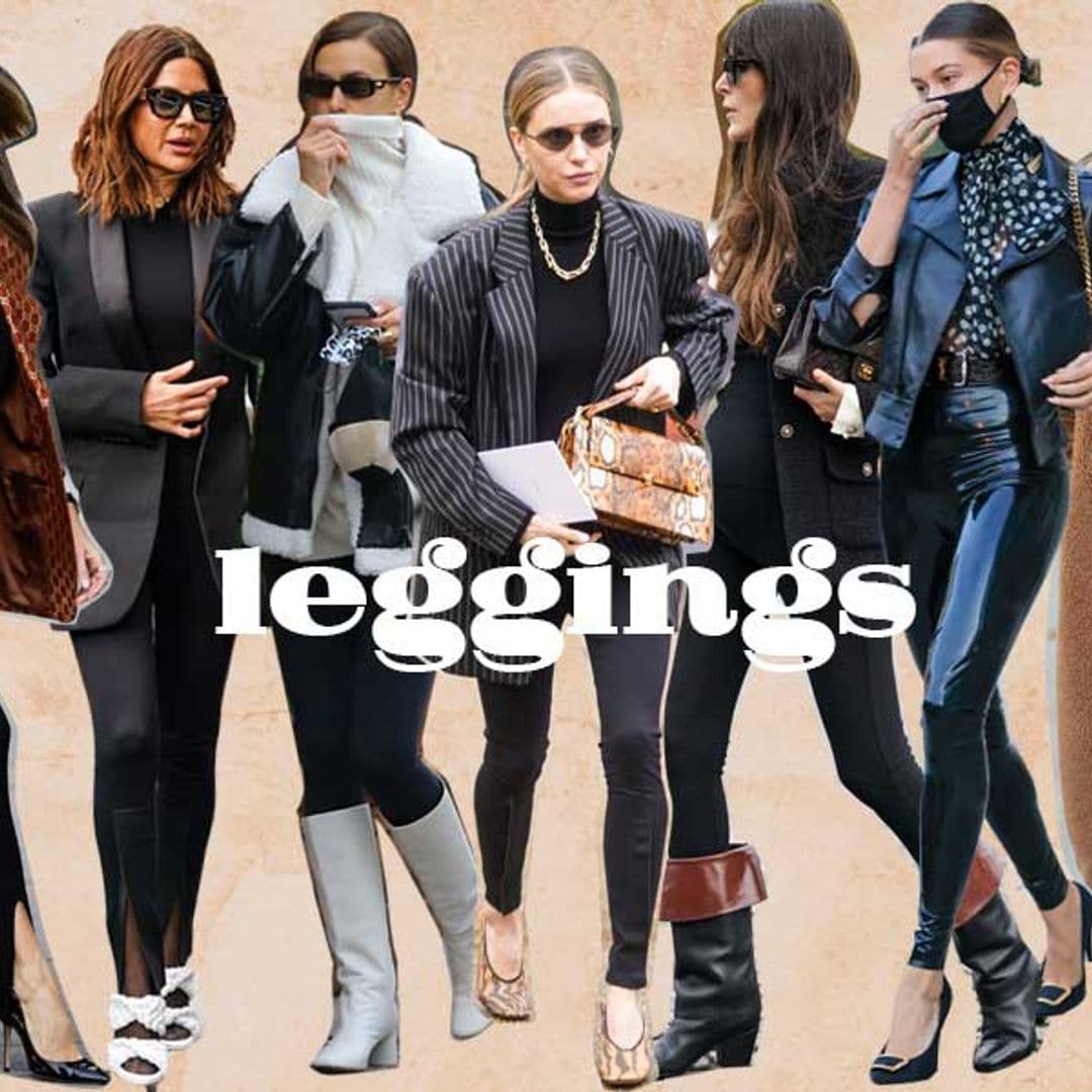 10 formas de llevar 'leggings' en un look sin que sea deportivo
