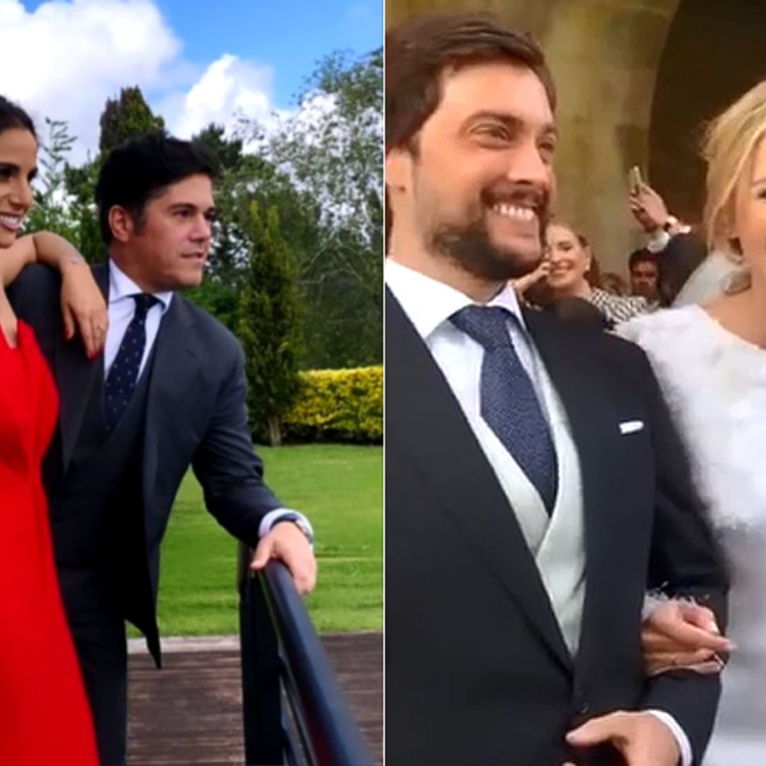 Un coche 'vintage', un cielo estrellado y música en directo: la romántica boda de María Villalón
