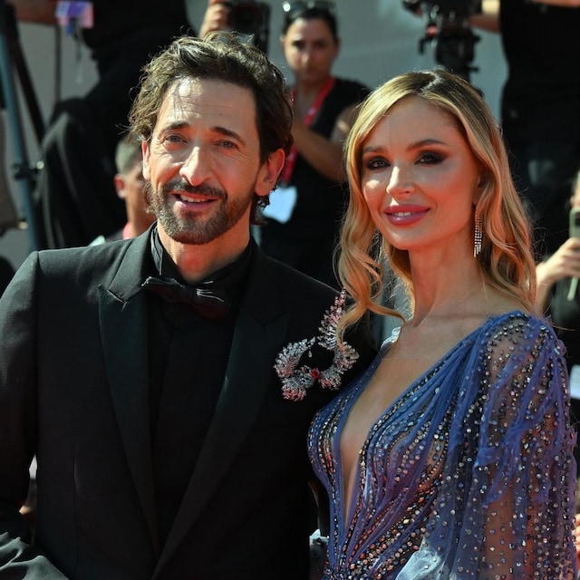 Adrien Brody y Georgina Chapman