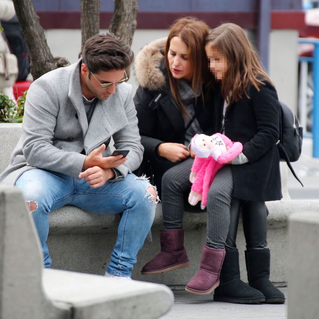 Paula Echevarría y David Bustamante con su hija Daniella el 18 de noviembre de 2016