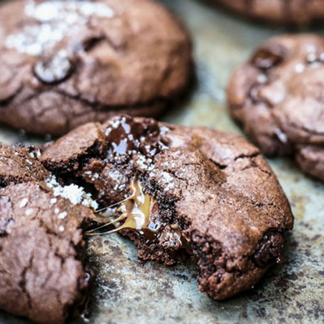 Cookies de chocolate rellenas de 'nougat'