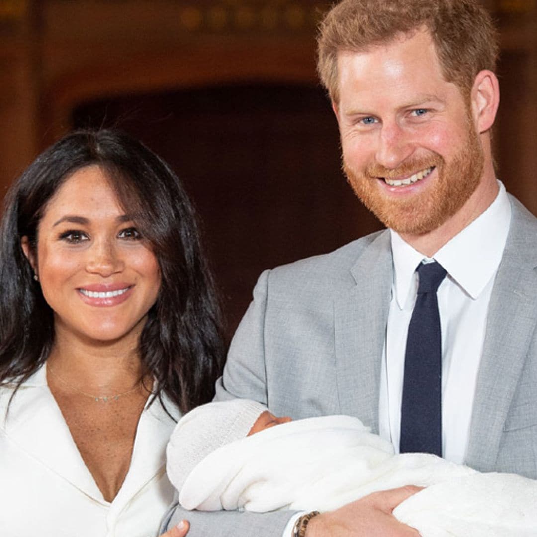 Publican la primera foto del hijo de Meghan Markle y el príncipe Harry