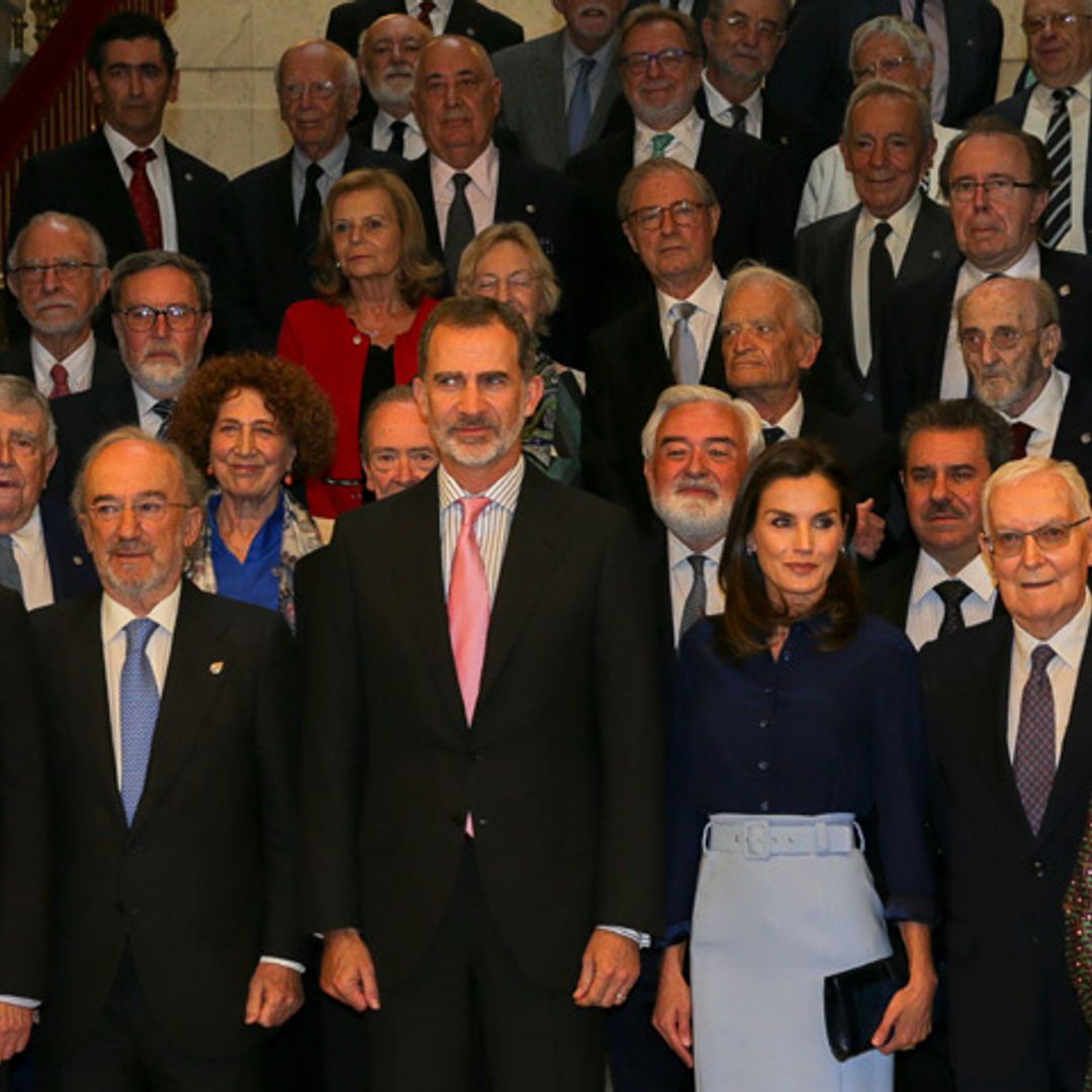 Don Felipe y Doña Letizia presiden, por tercera vez, la reunión de la Real Academia Española
