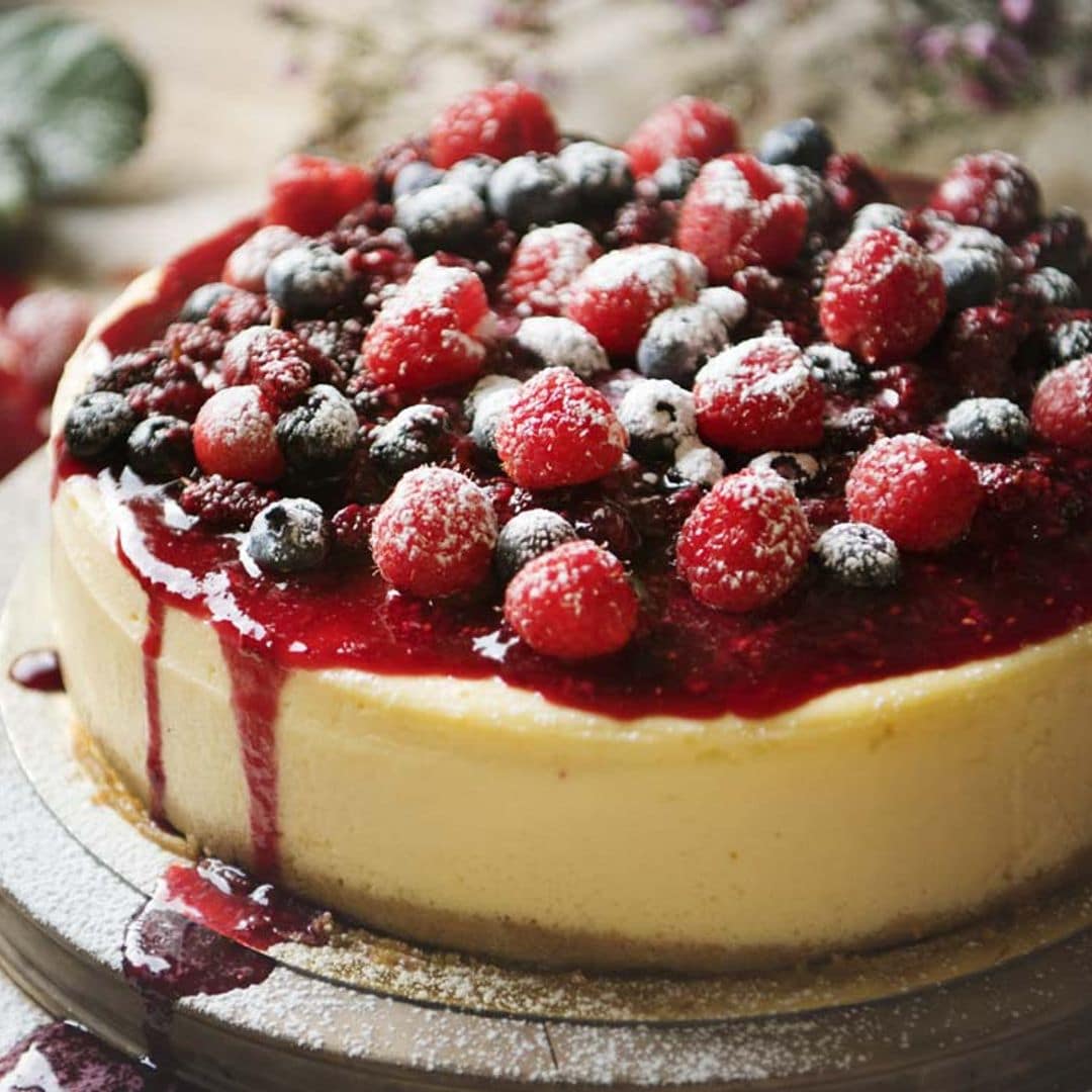 Tarta de queso y frutos rojos