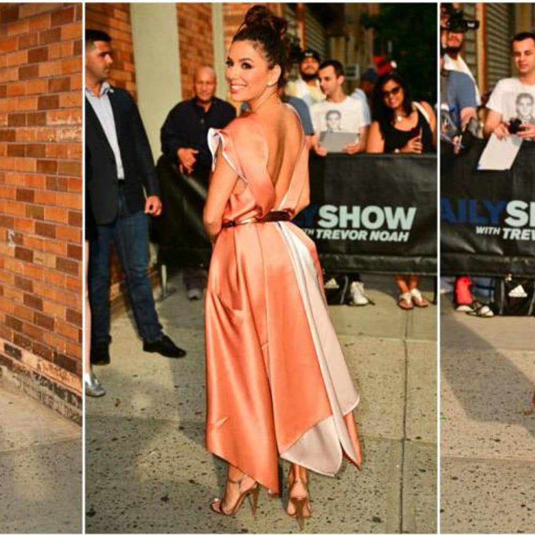 Eva Longoria y los vestidos para endulzar tu clóset en otoño