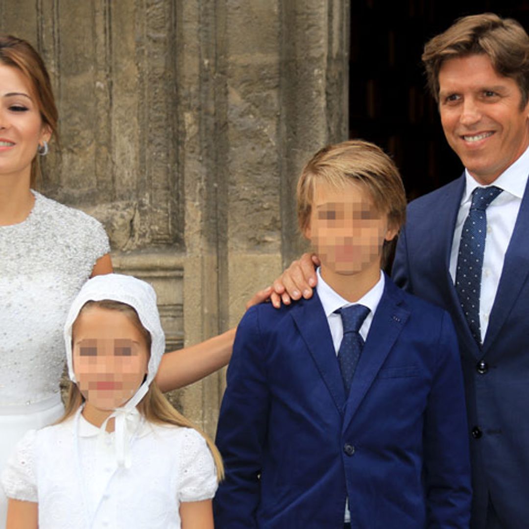 Manuel Díaz y Virginia Troconis celebran la Primera Comunión de su hija Triana