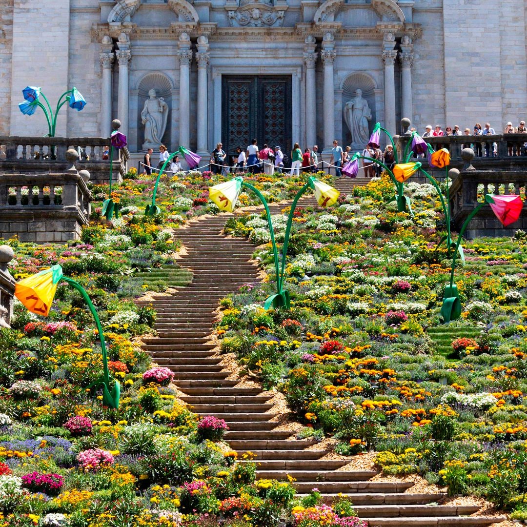 Festival de las flores, Temps de Flors, que se celebra en mayo en la ciudad de Girona