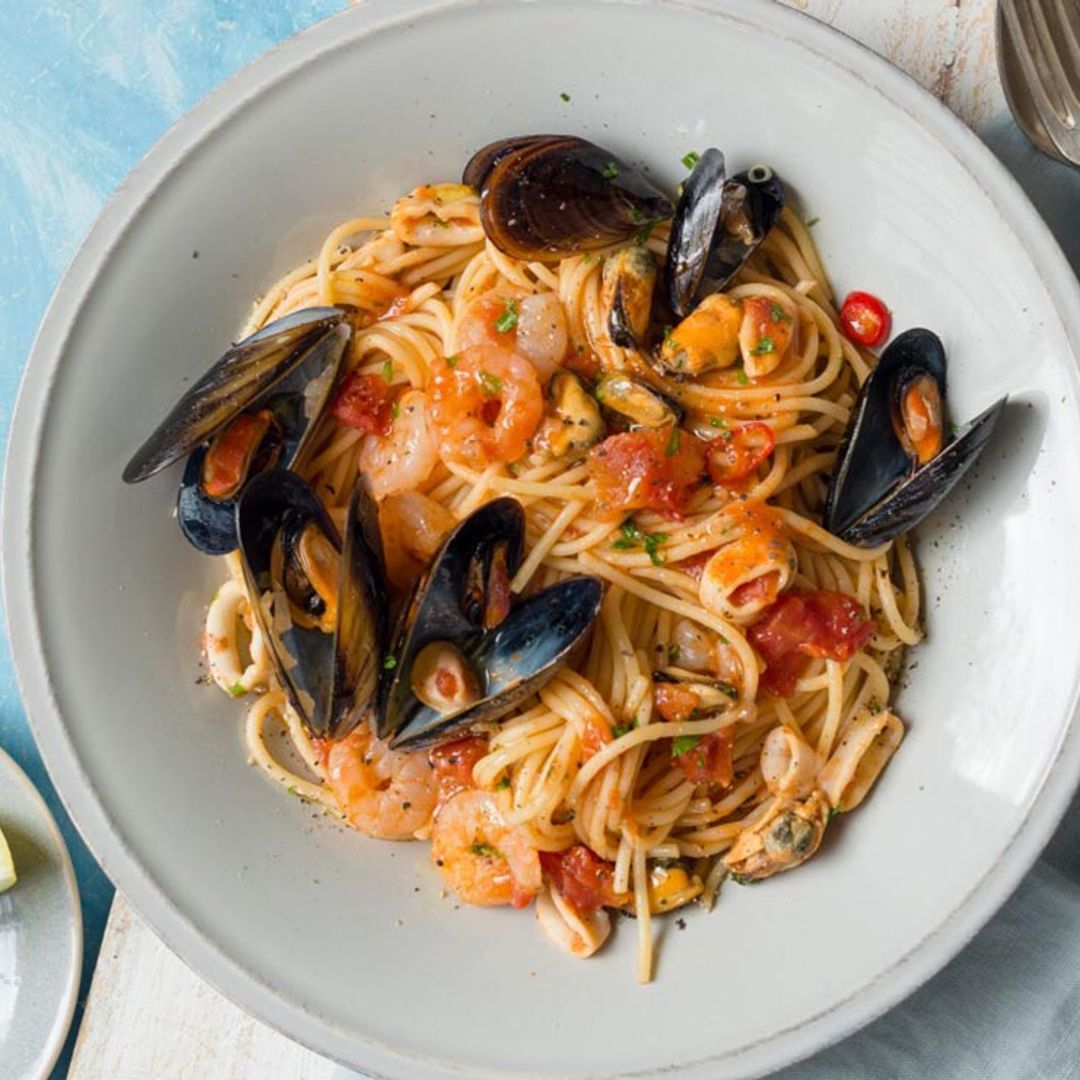 Espaguetis 'frutti di mare'