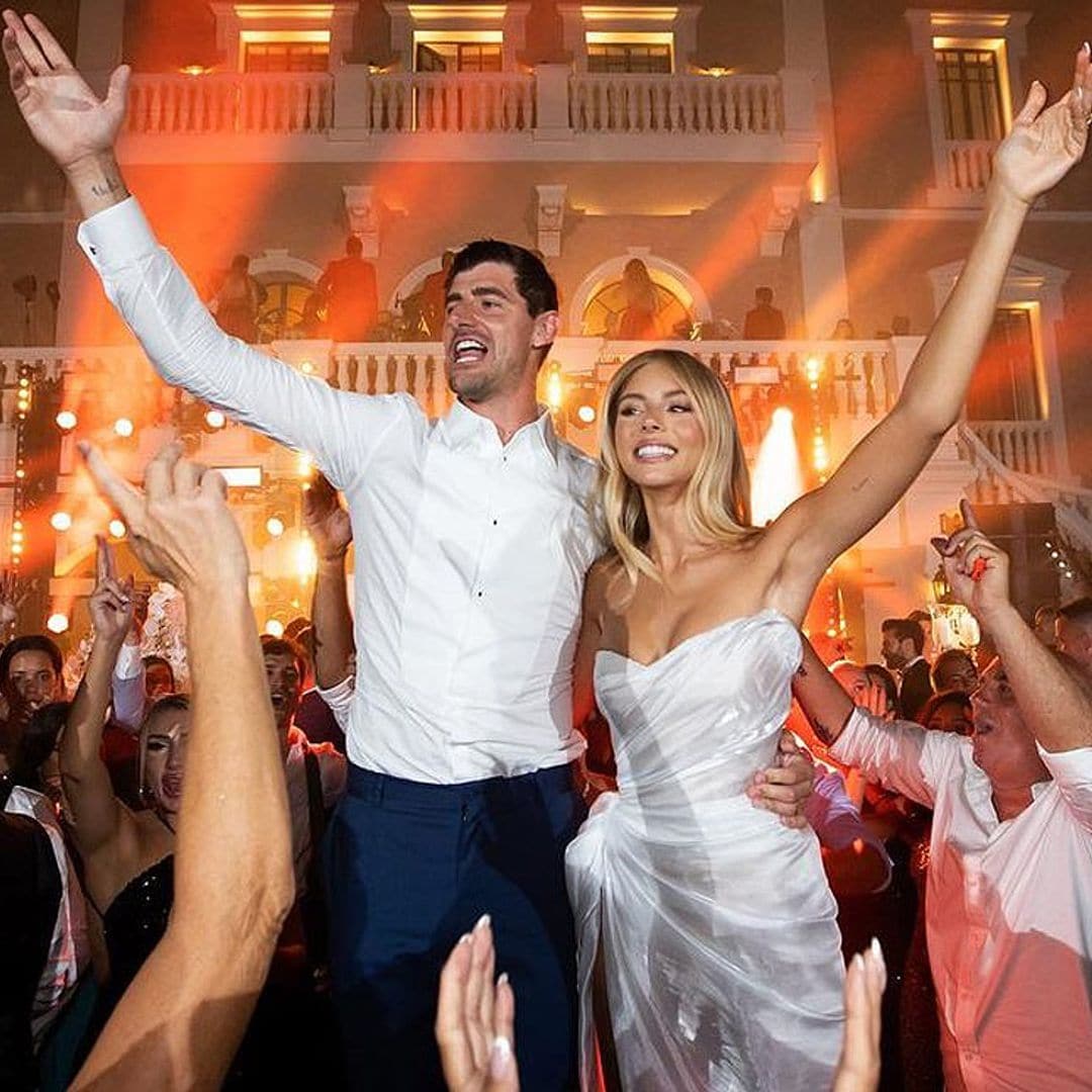 Las imágenes inéditas y más espectaculares de la boda de Thibaut Courtois y Mishel Gerzig