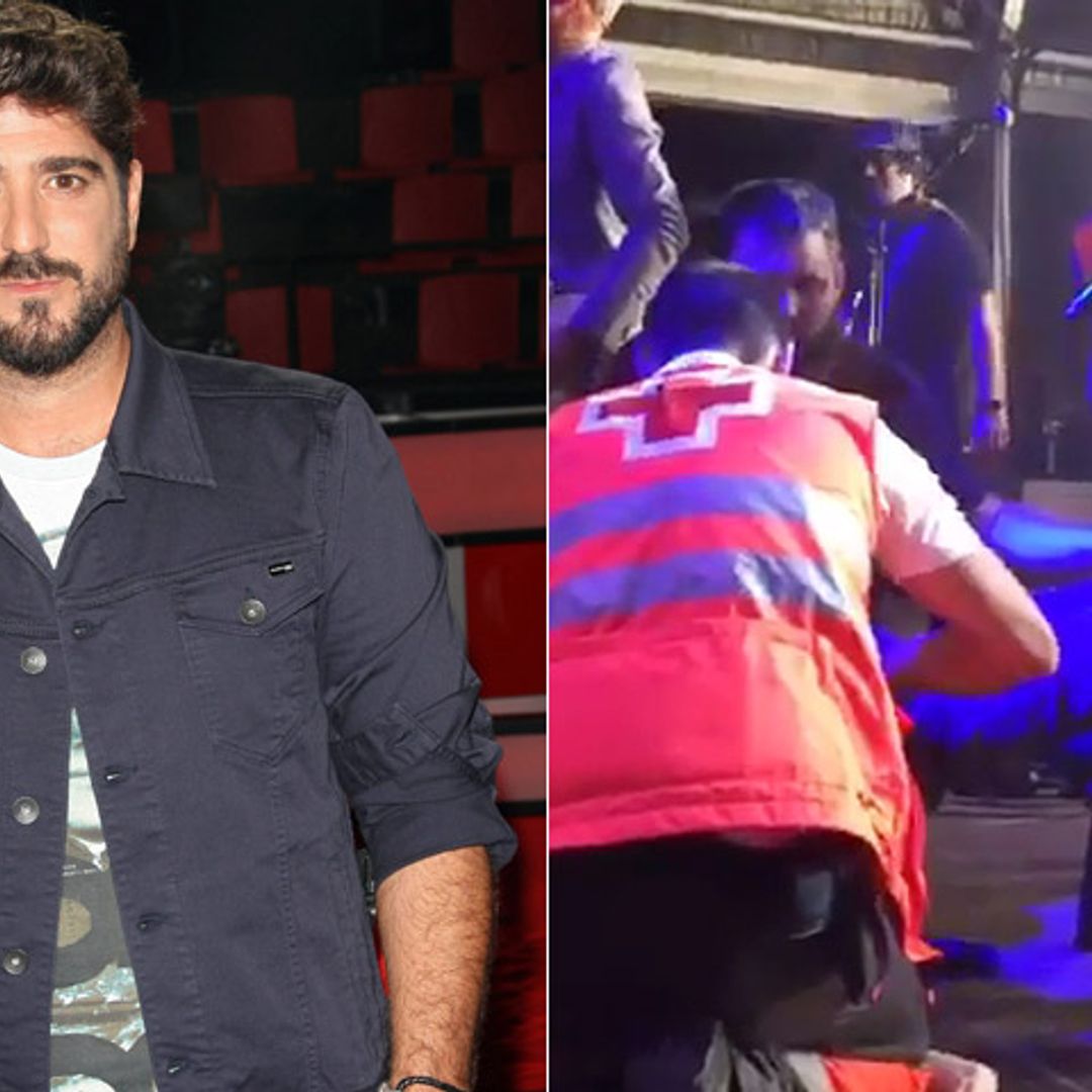 Antonio Orozco se parte un tobillo en el escenario pero… ¡El show debe continuar!