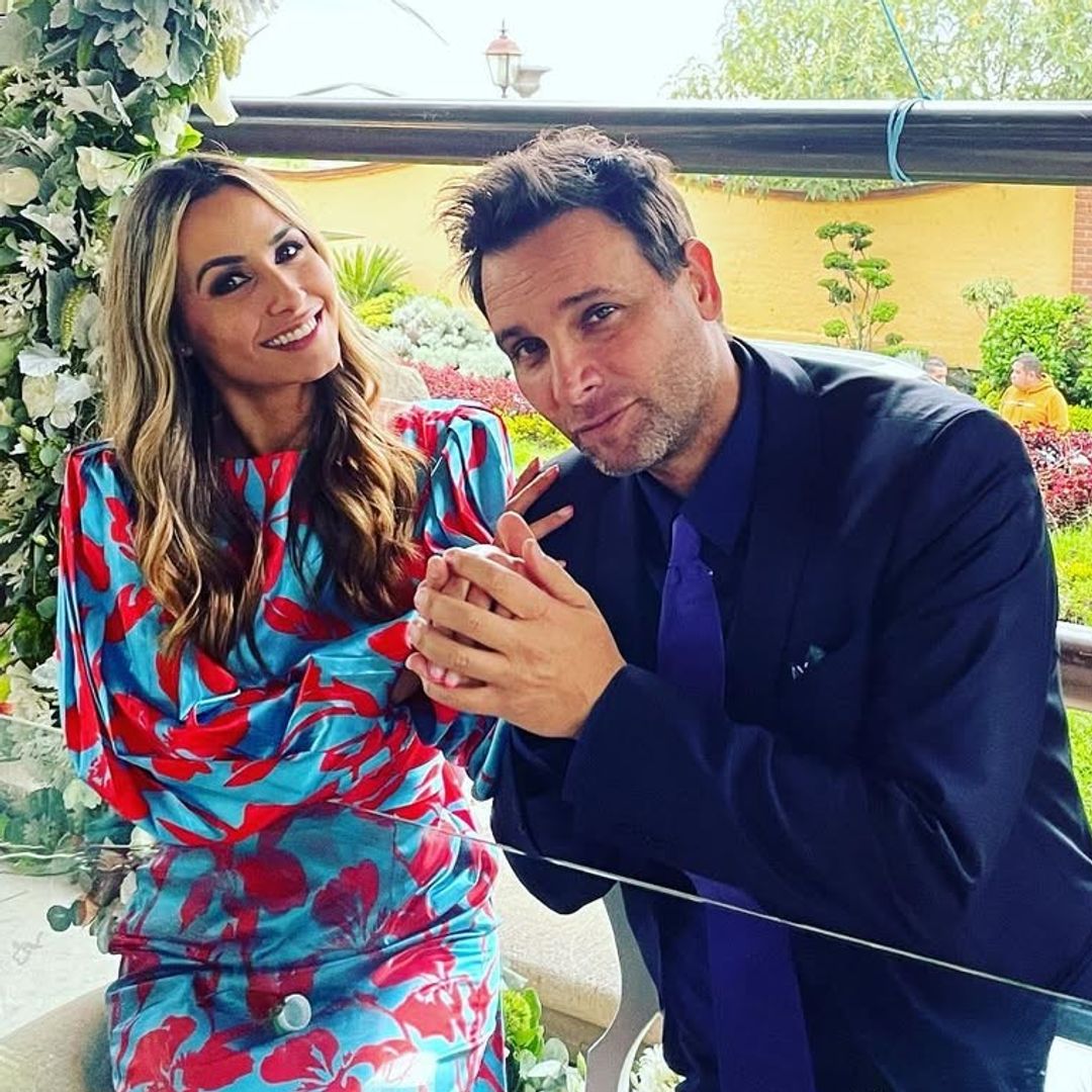 Odalys Ramírez y Pato Borghetti visitan juntos a la Virgen, tras su boda en la playa