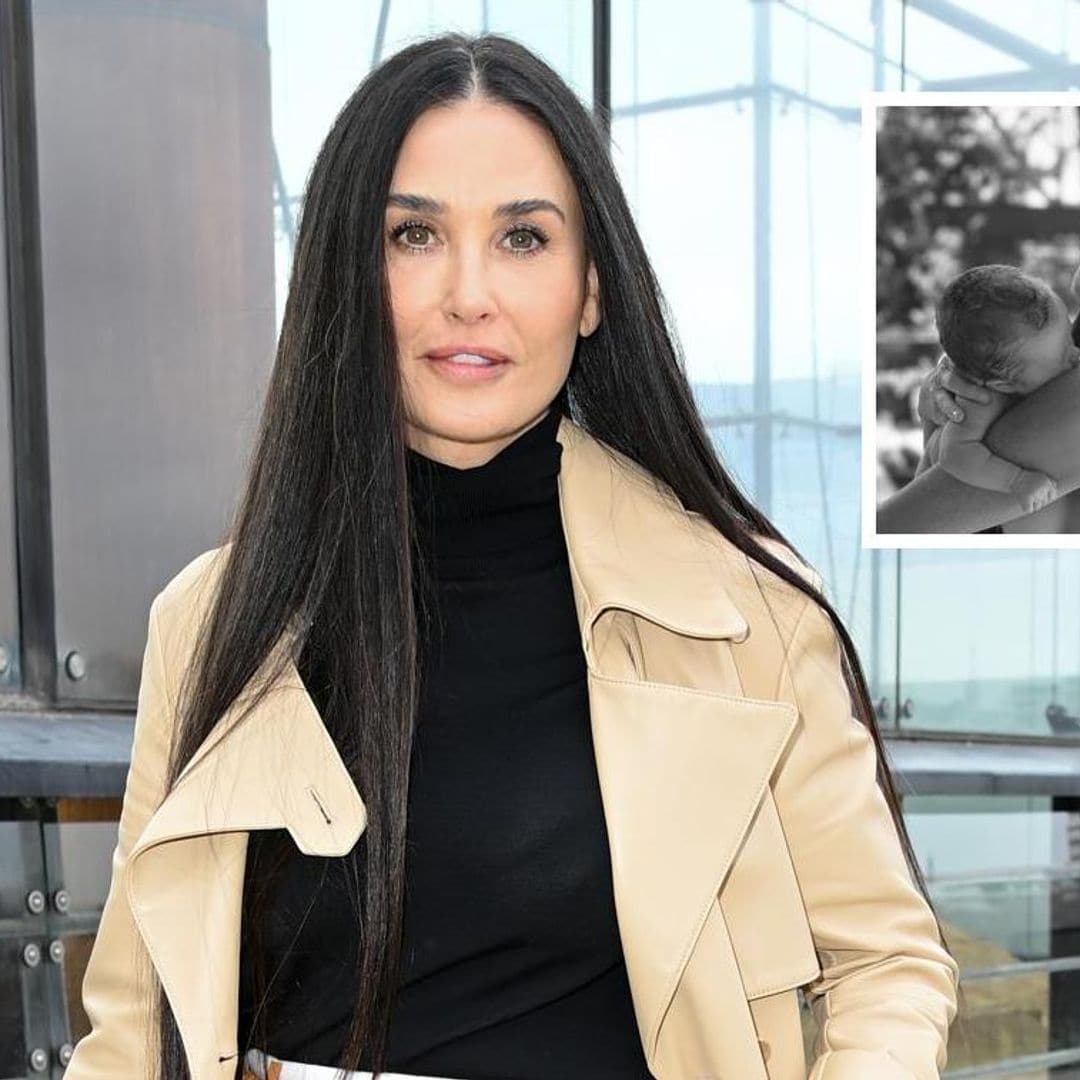 Demi Moore comparte su primera foto como abuela