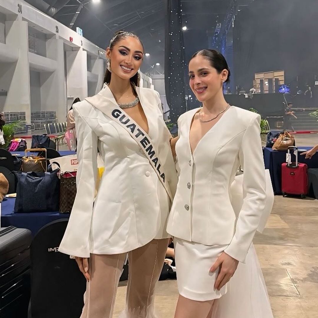 Miss Universe Fátima Bosch y su cálido recibimiento en Guatemala por Miss Raschel Paz