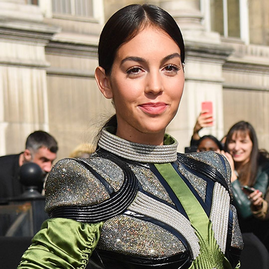 Georgina Rodríguez vuelve al trabajo con un vestido de 'efecto Wow'