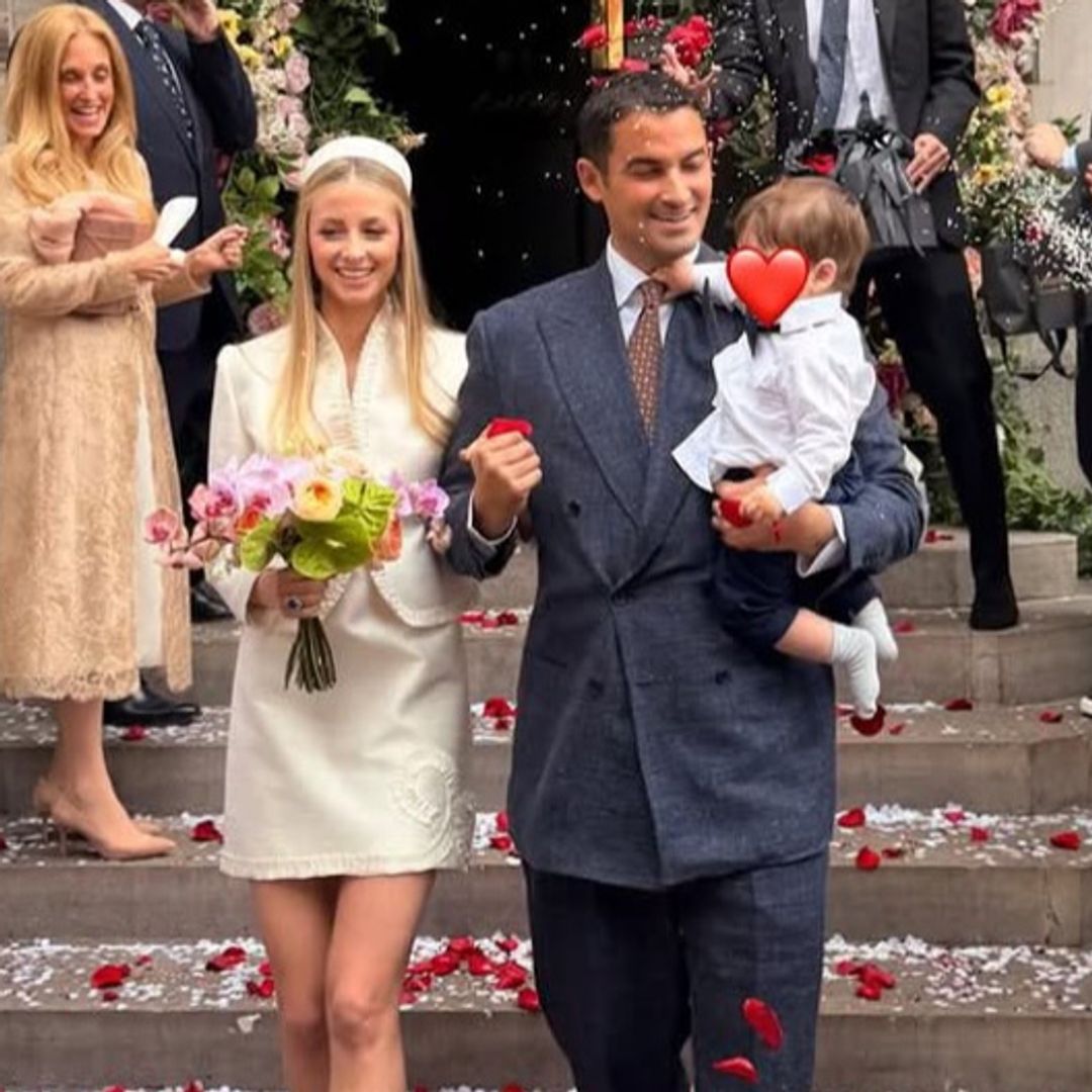Isabel Getty se casa con un vestido de novia corto que nadie esperaba para una heredera multimillonaria
