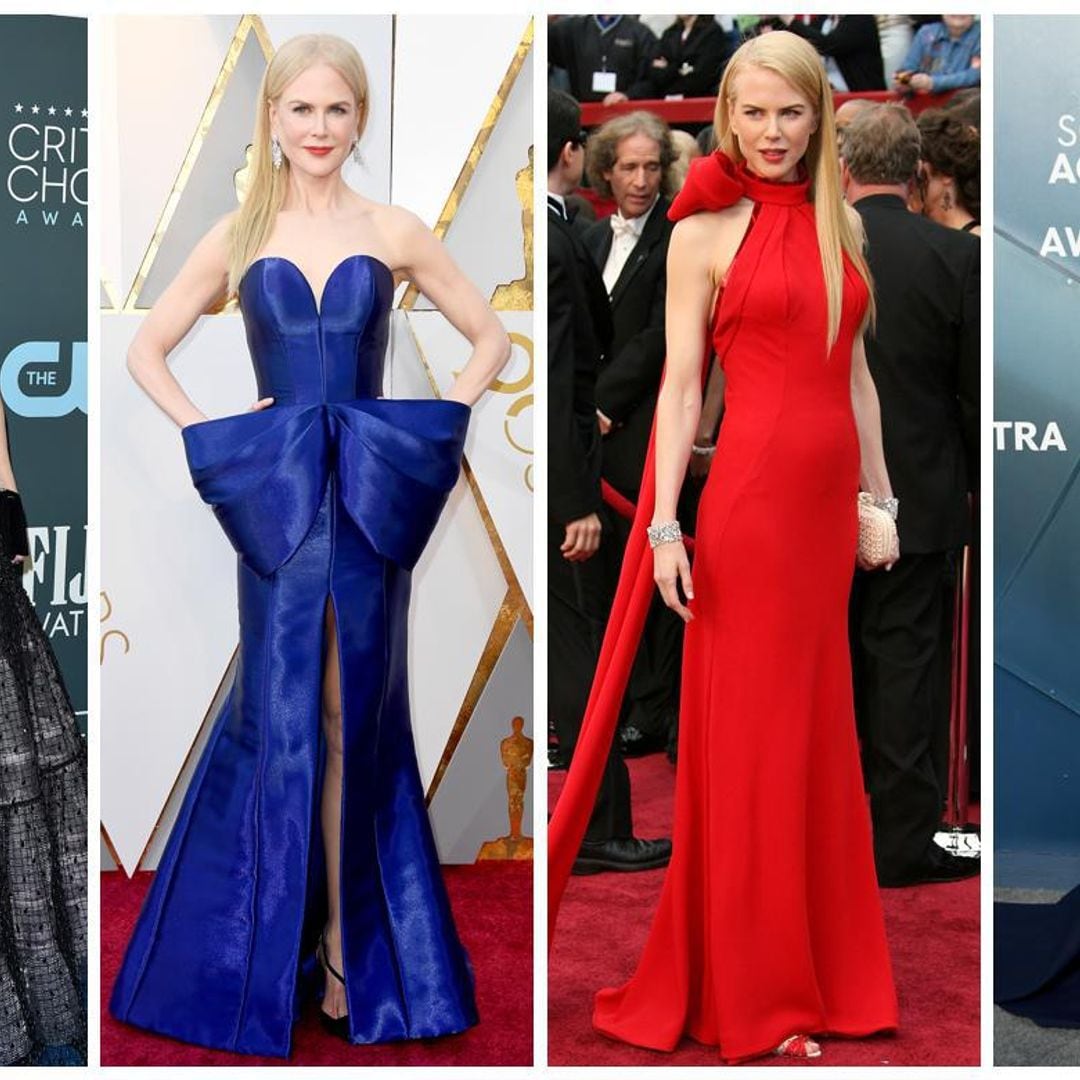 Nicole Kidman: Los vestidos más espectaculares que ha lucido en las entregas de premios