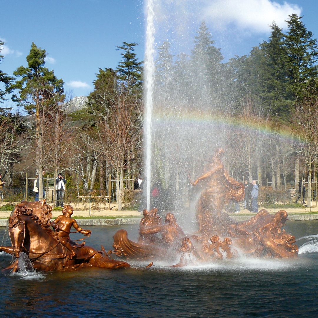 juegos de agua, jardines del Real Sitio de La Granja de San Ildefonso, Segovia
