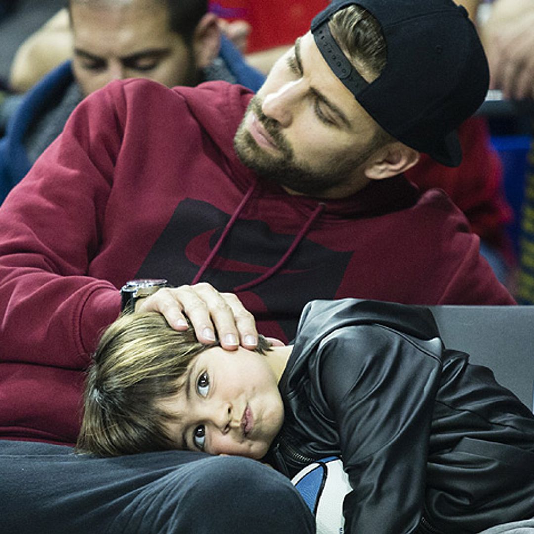 ¡Qué mimoso! Milan y Piqué, día de chicos en Barcelona