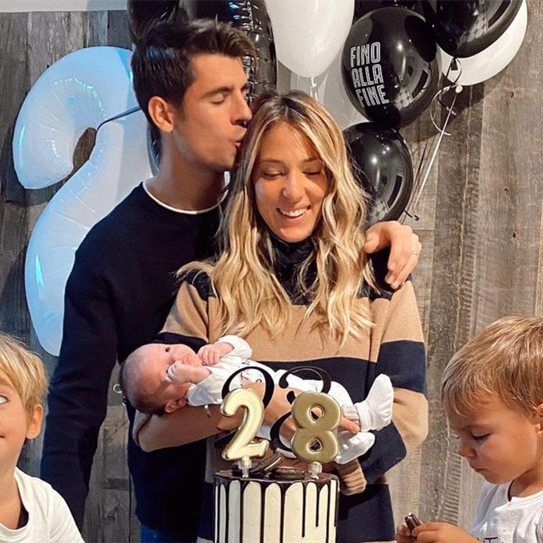 ¡Con las manos en la masa! La imagen del cumpleaños de Álvaro Morata que desvela una travesura