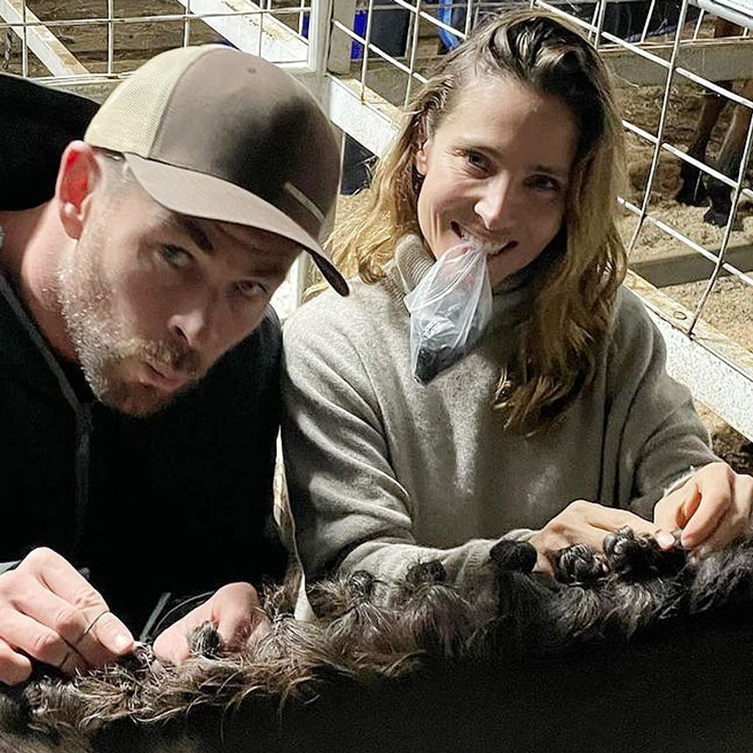 La divertida tarea de Chris Hemsworth y Elsa Pataky antes de la competición hípica de su hija India