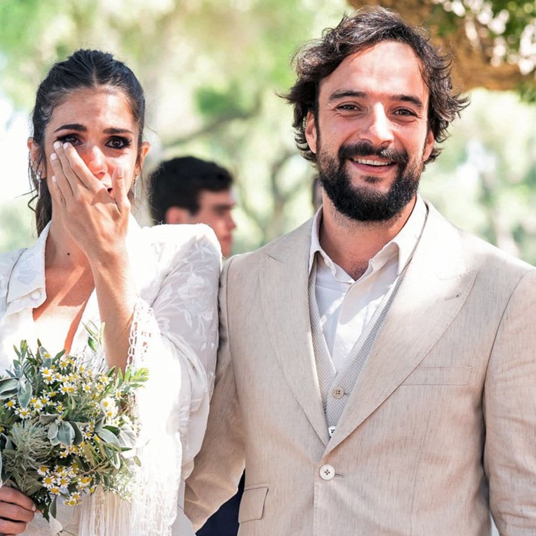 Lágrimas y emoción en la boda de Elena Furiase y Gonzalo Sierra