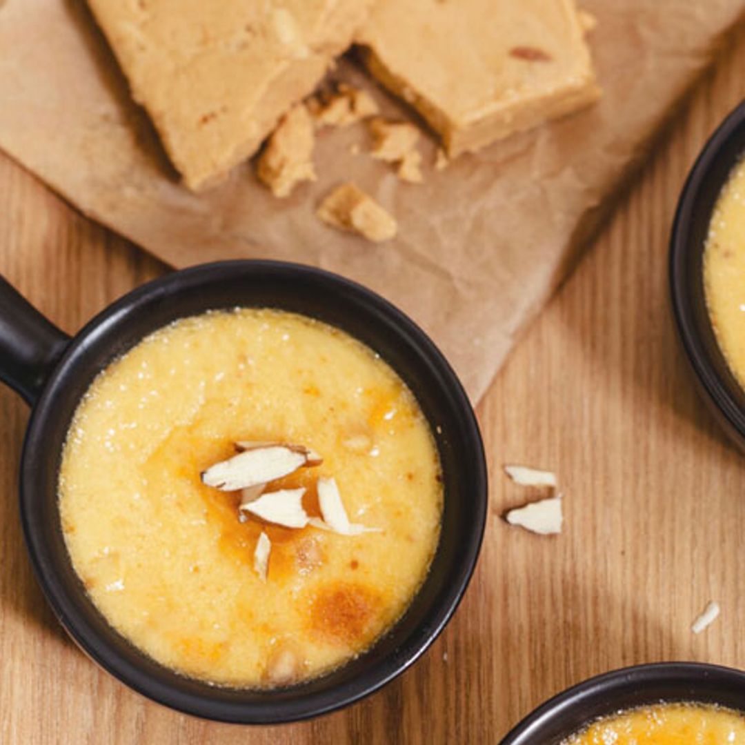 Crema quemada de turrón