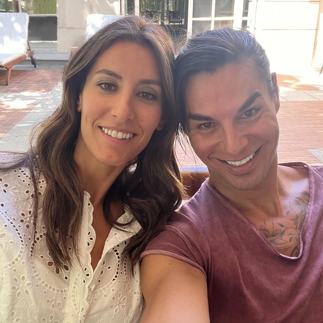 Julio y Ana, juntos durante una de las celebraciones familiares en Madrid