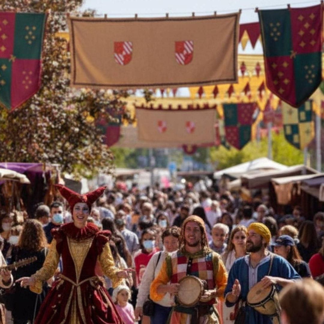 Mercado medieval de Las Rozas en la calle Real