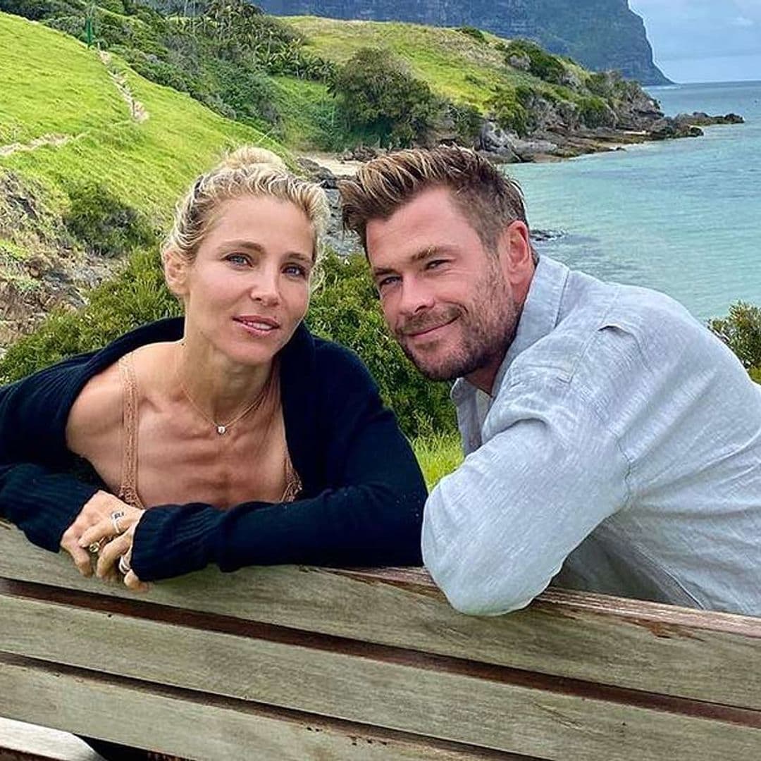 Elsa Pataky y Chris Hemsworth inventan un divertido entrenamiento para hacer en familia