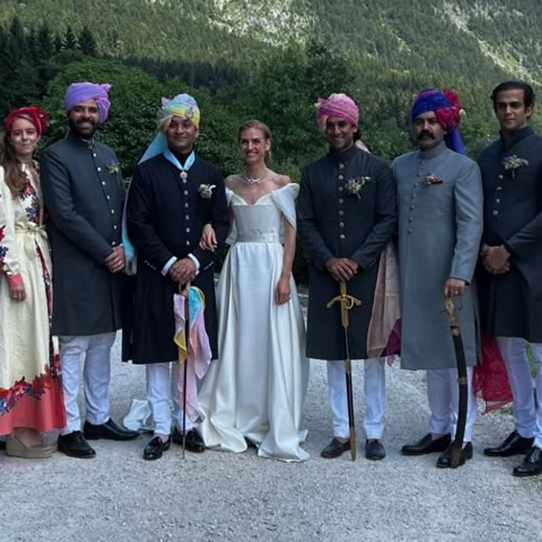 La gran boda aristocrática que ha unido dos continentes: Maria Eltz y Dhruv Raj Singh se casan ante invitados como Jaime de Borbón-Dos Sicilias