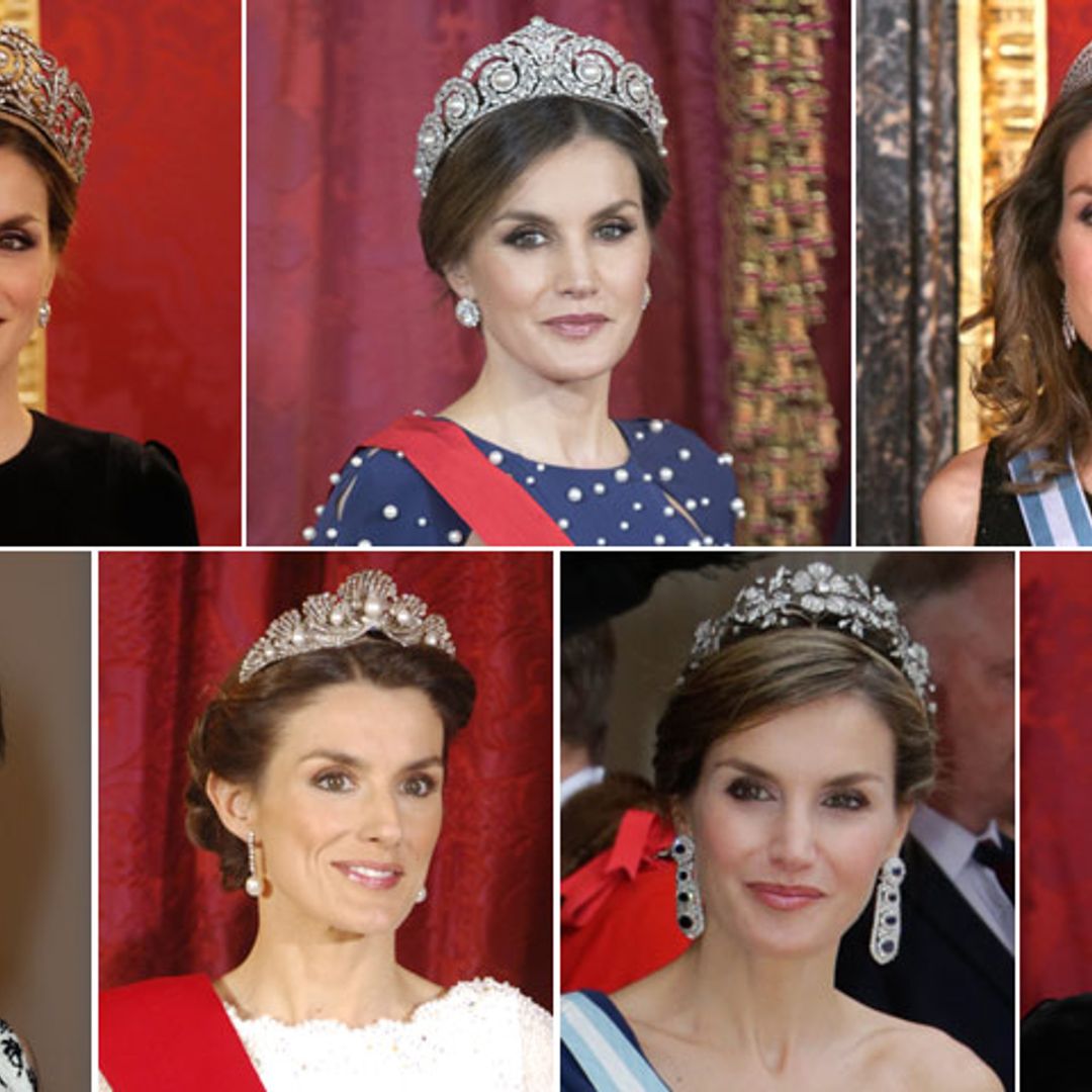 Las siete diademas de la reina Letizia