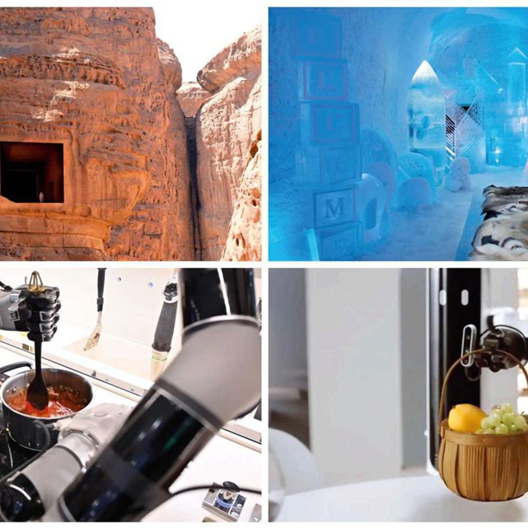 Desde un resort excavado en una montaña en el desierto a un hotel de obras de arte de hielo