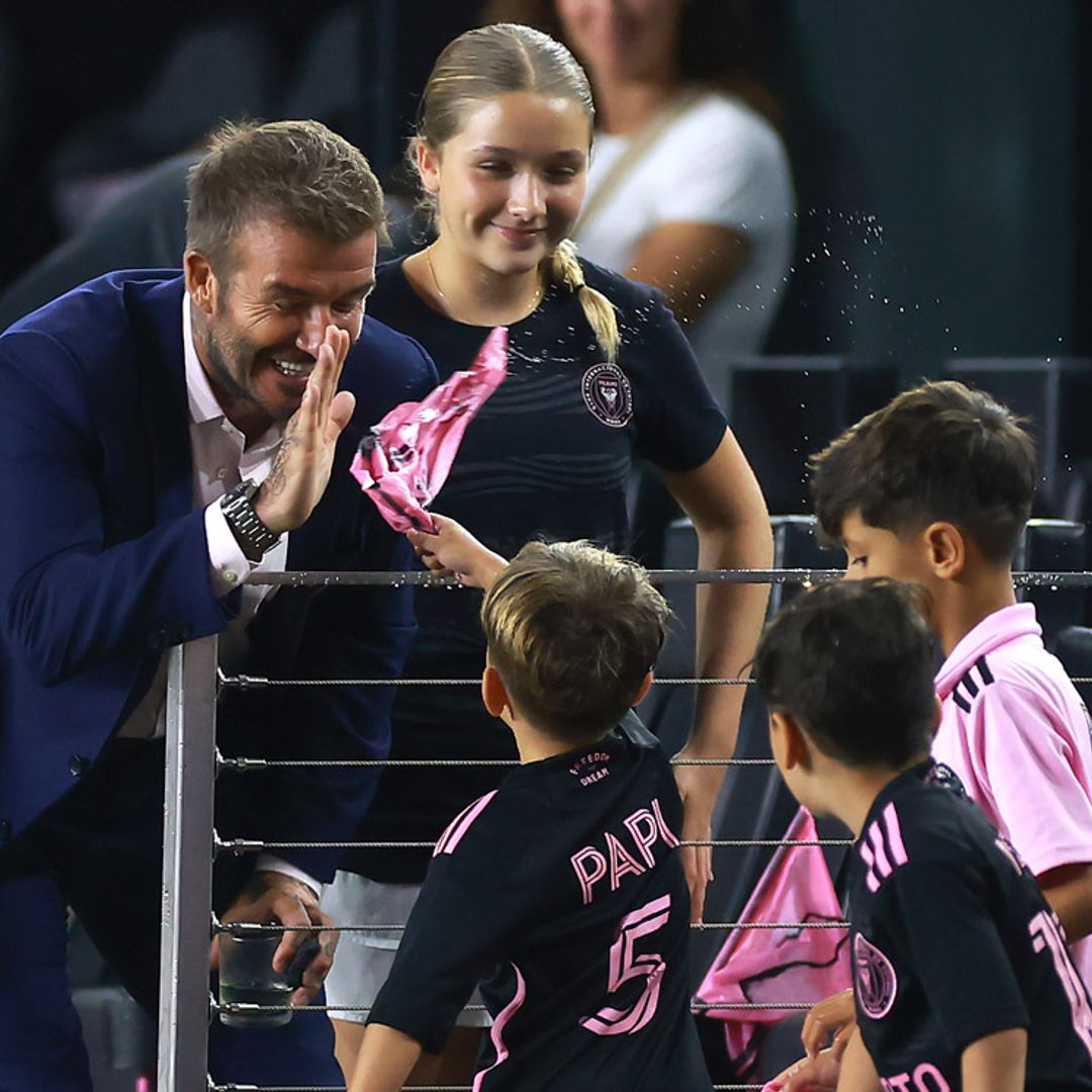 Las travesuras de los hijos de Messi hacen llorar de la risa a David Beckham