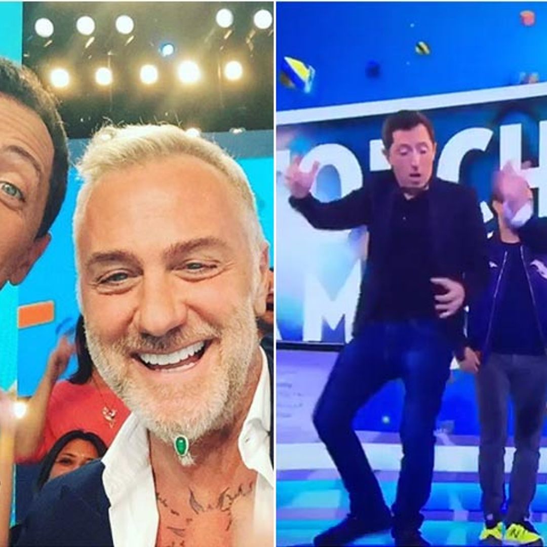 Gianluca Vacchi pone a bailar a Gad Elmaleh, el 'ex' de Carlota Casiraghi