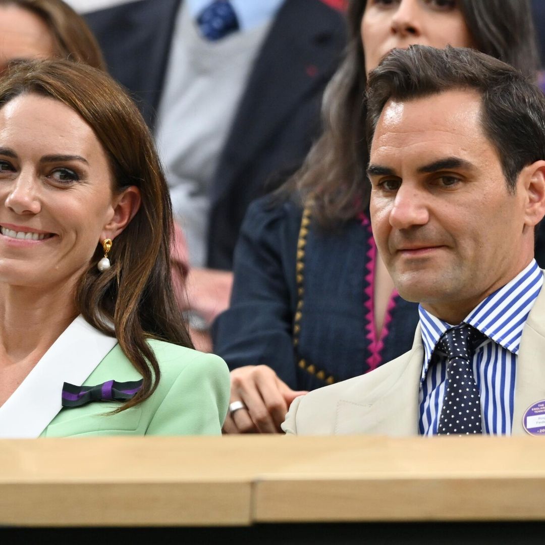 Así fue el encuentro de Kate Middleton y Roger Federer en Wimbledon