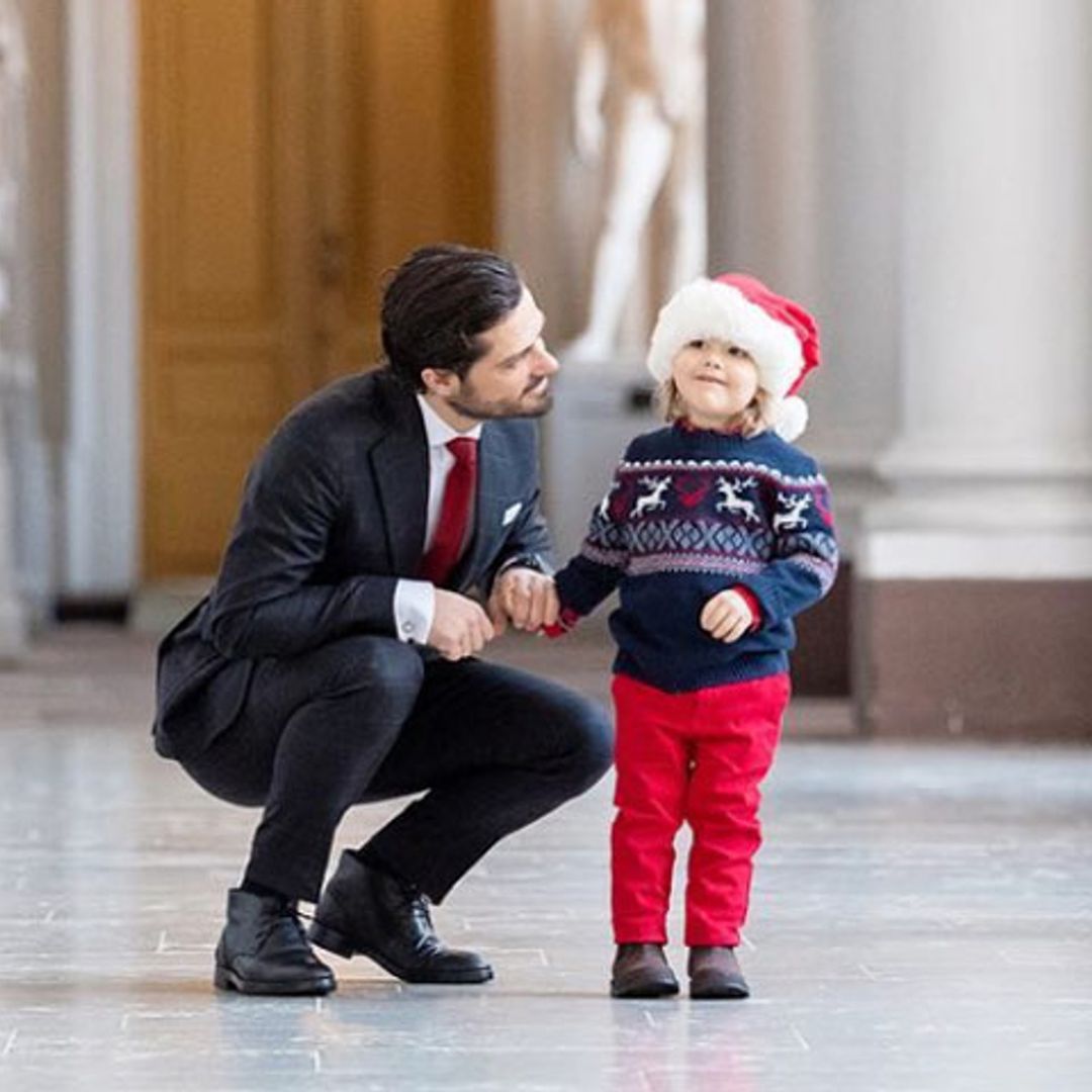 Alexander de Suecia, un pequeño Papá Noel que se une por primera vez a una tradición navideña