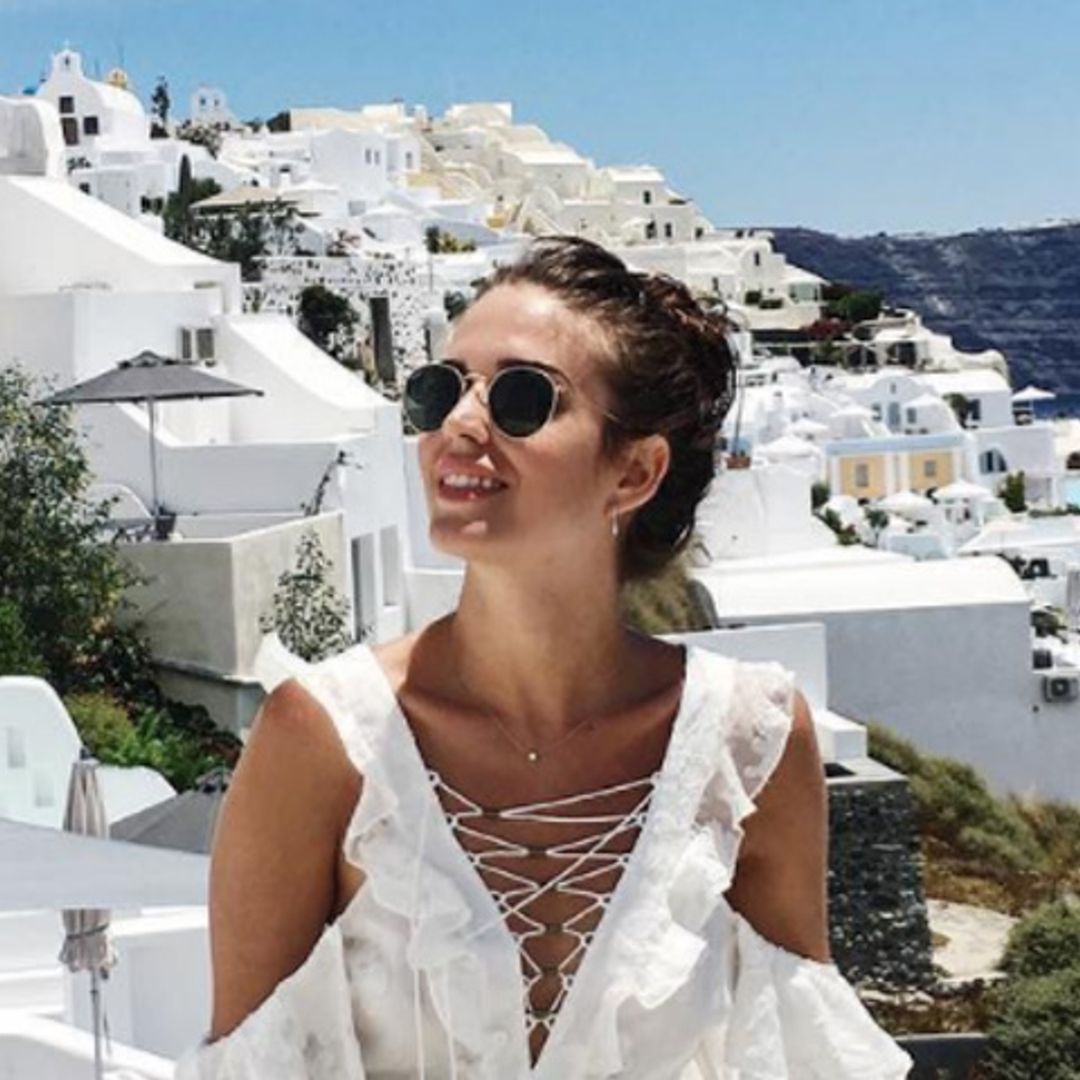 Clara Alonso y su luna de miel de ensueño en Santorini