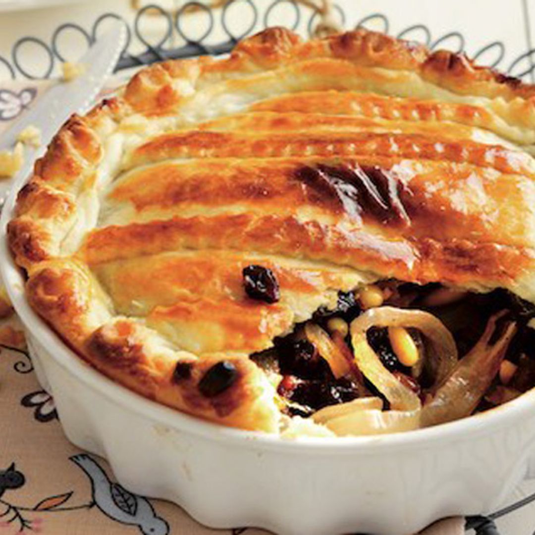 Empanada de cebolla y frutos secos