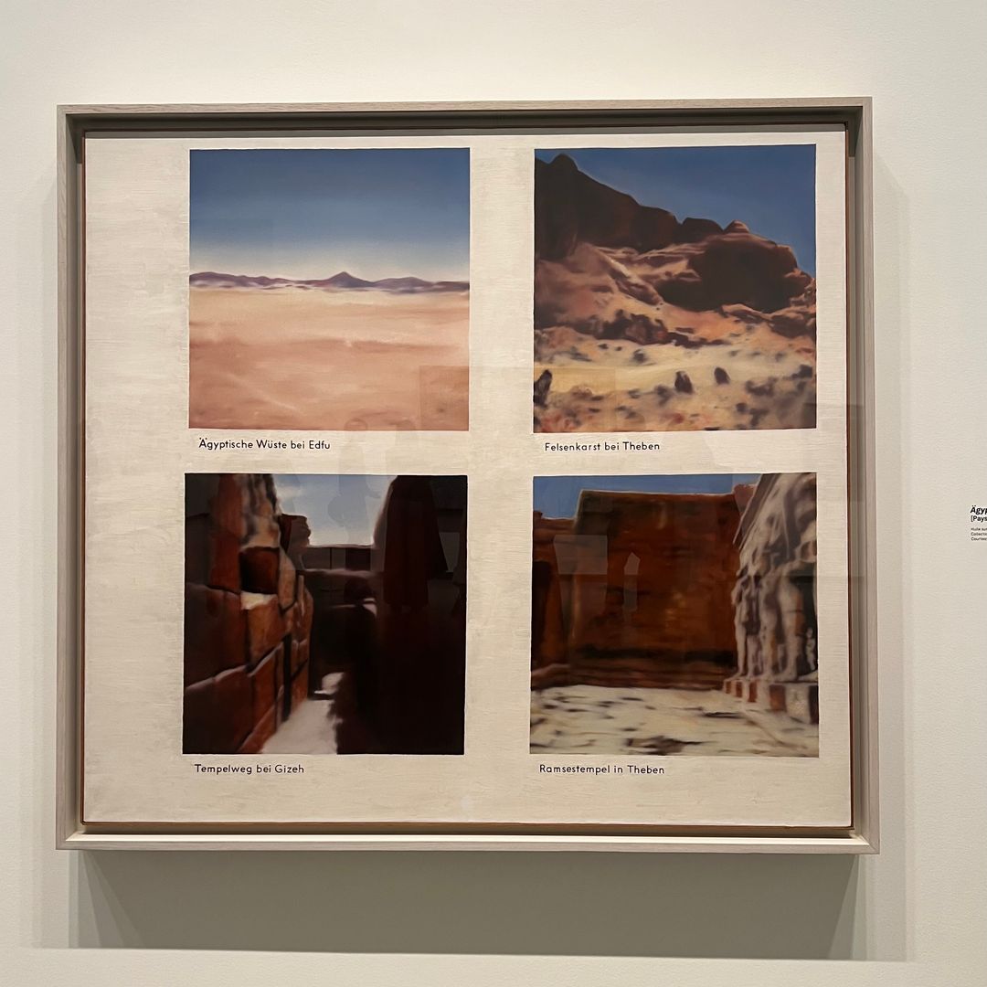 La exposición permite explorar las diferentes técnicas del artista: con pincel, espátula o rasqueta.