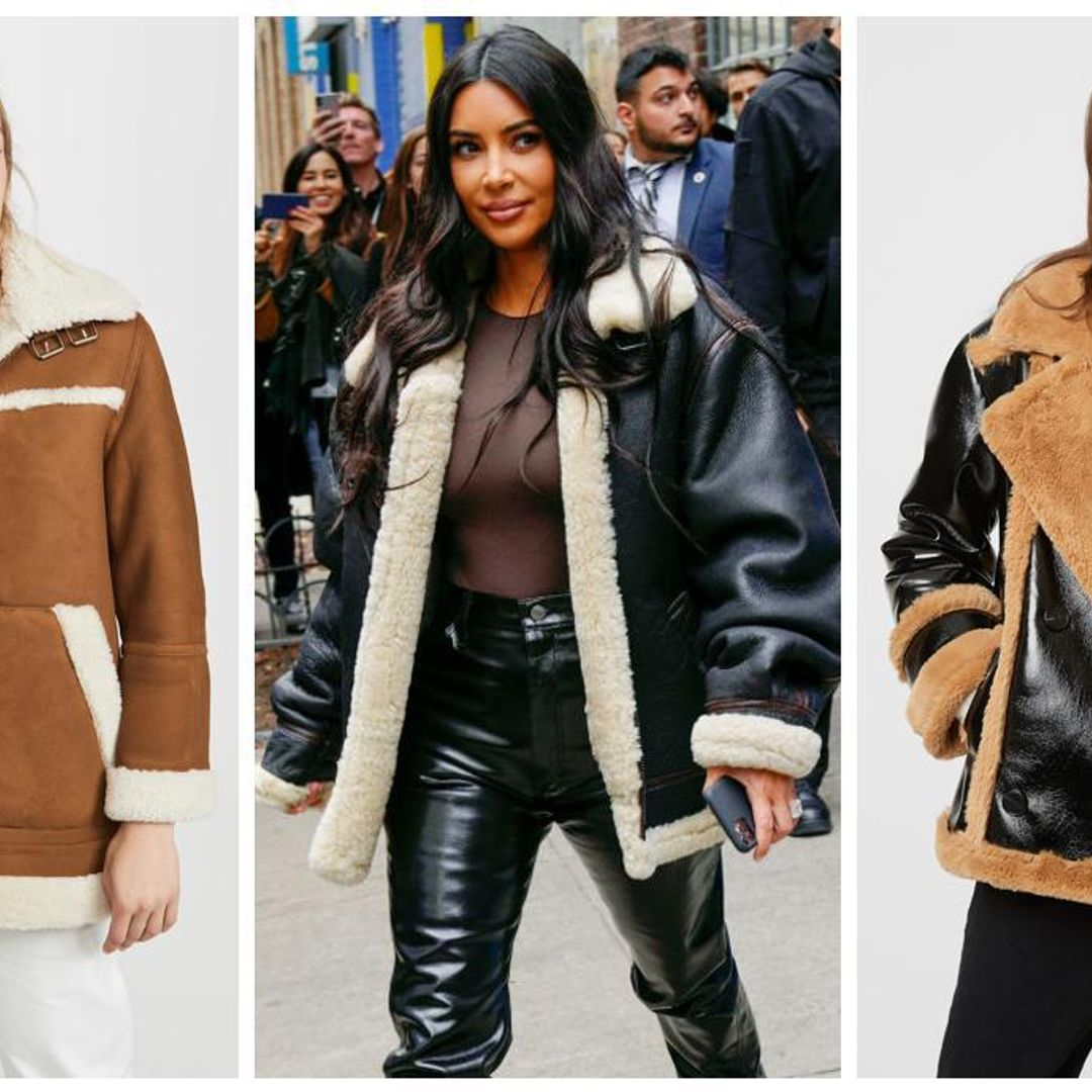 Kim Kardashian nos recuerda porqué debemos tener una ‘shearling jacket’