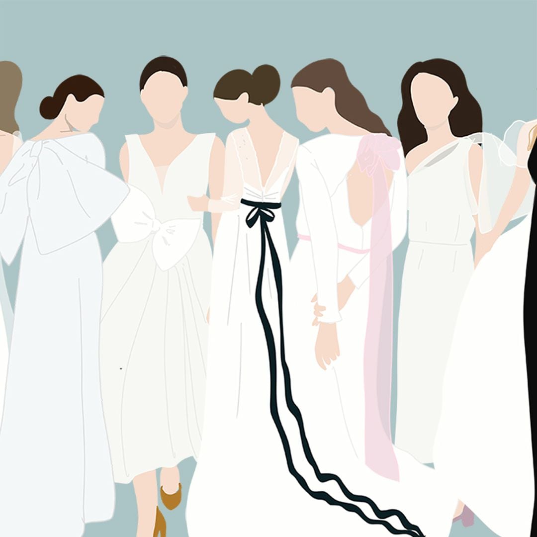 Ocho formas de transformar un vestido de novia sencillo con un lazo
