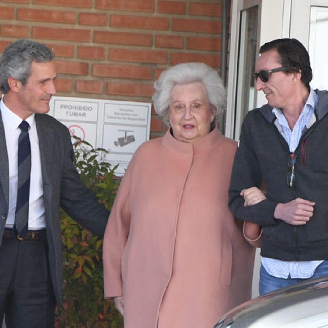 La infanta Pilar recibe el alta tras ser operada de urgencia